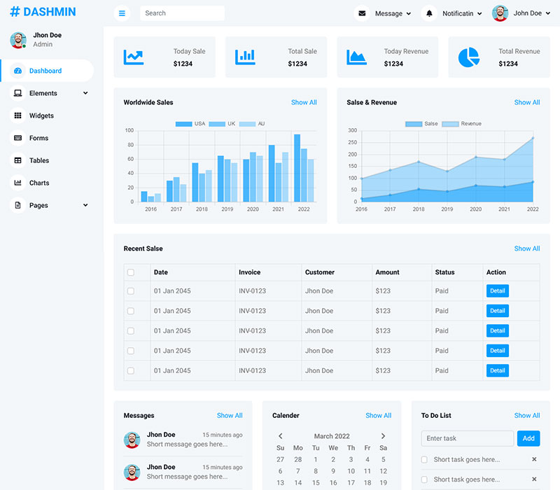 Geronimo Tools Dashboard