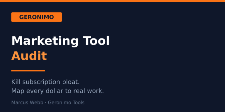 Marketing tool audit to kill subscription bloat