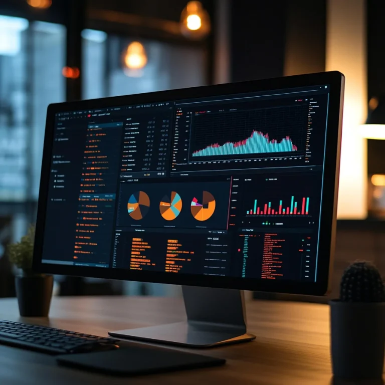 Analytics dashboard dark screen